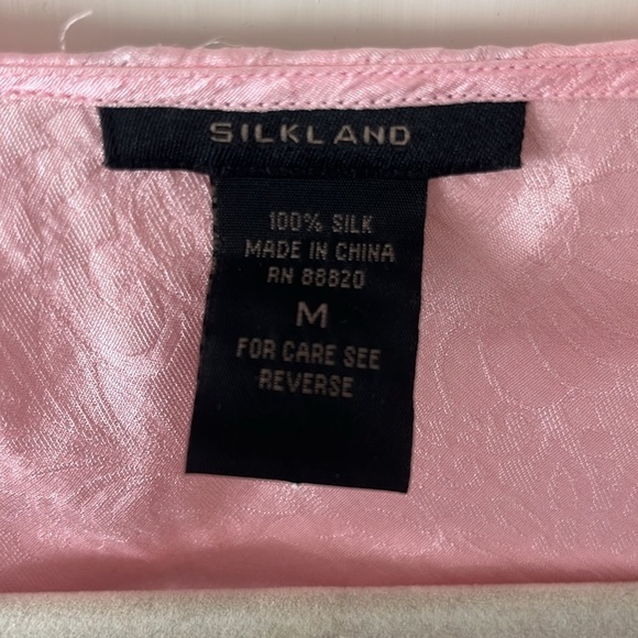 SILKLAND powder Pink 3/4 bell ruffle Sleeve Blouse M coquette fairy roma… - Picture 2 of 9